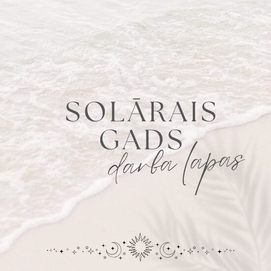 Solārā gada darba lapas